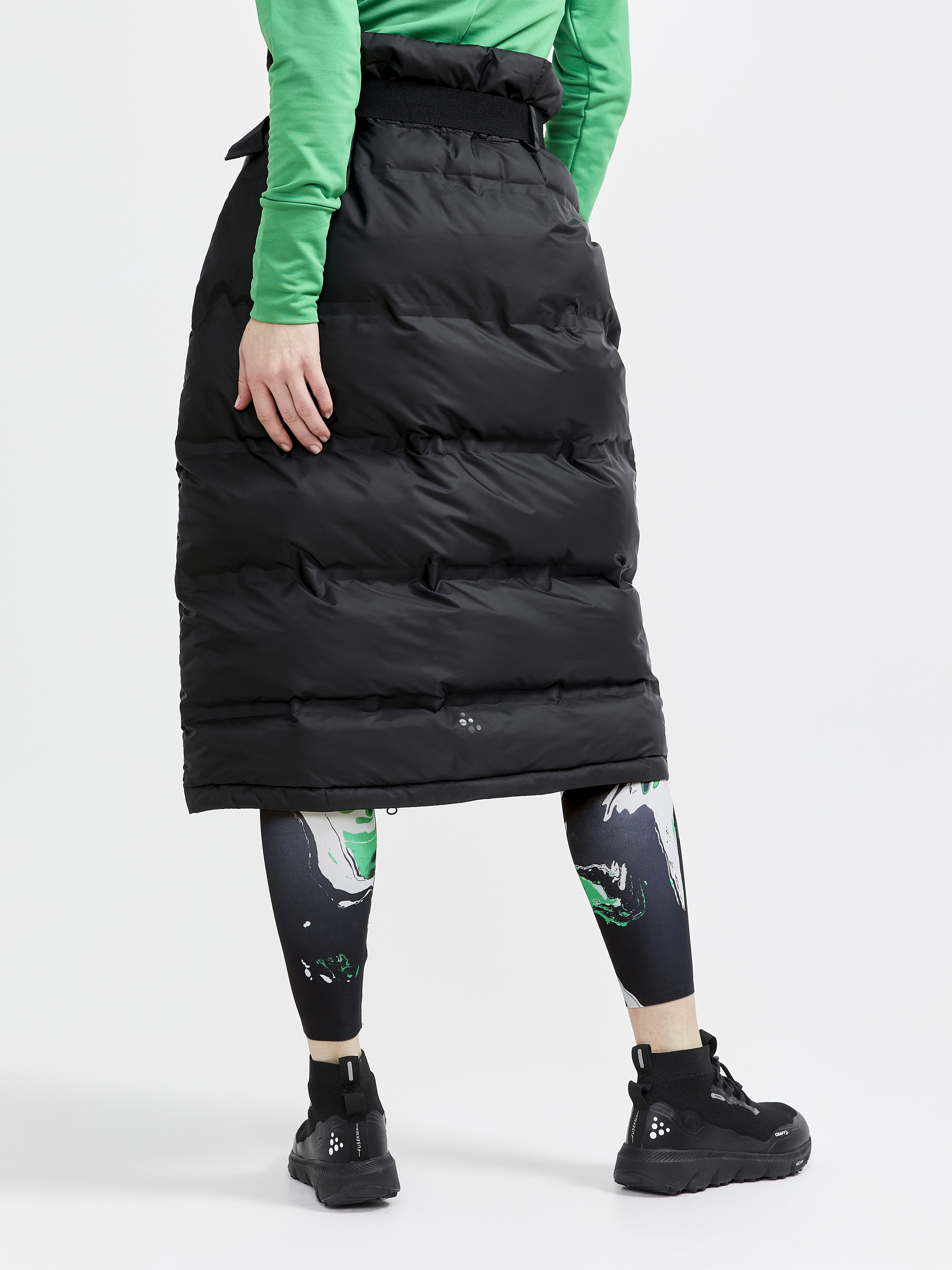 【OJOS】21FW★ Rough Cut Padded Skirt FAUN Padded Skirt W | Black | Craft Sportswear