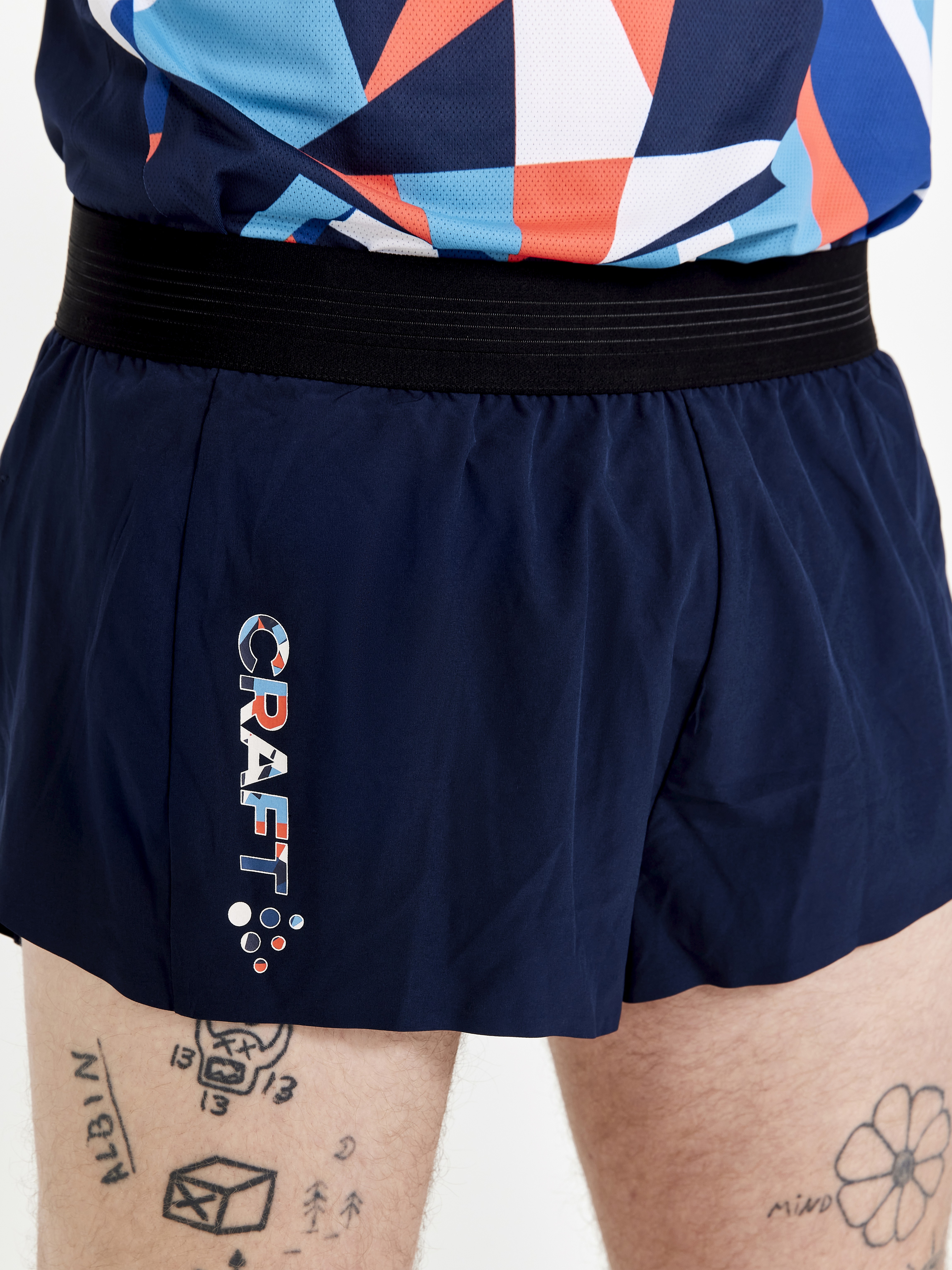 PRO Dazzle Camo Split Shorts M | Navy blue | Craft Sportswear