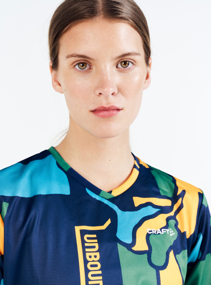 Craft Core Offroad SS Jersey Donna - Maglia Ciclismo Tecnica, Traspirante, Con Tasca Posteriore Zip, Colore Timo/Ramoscello
