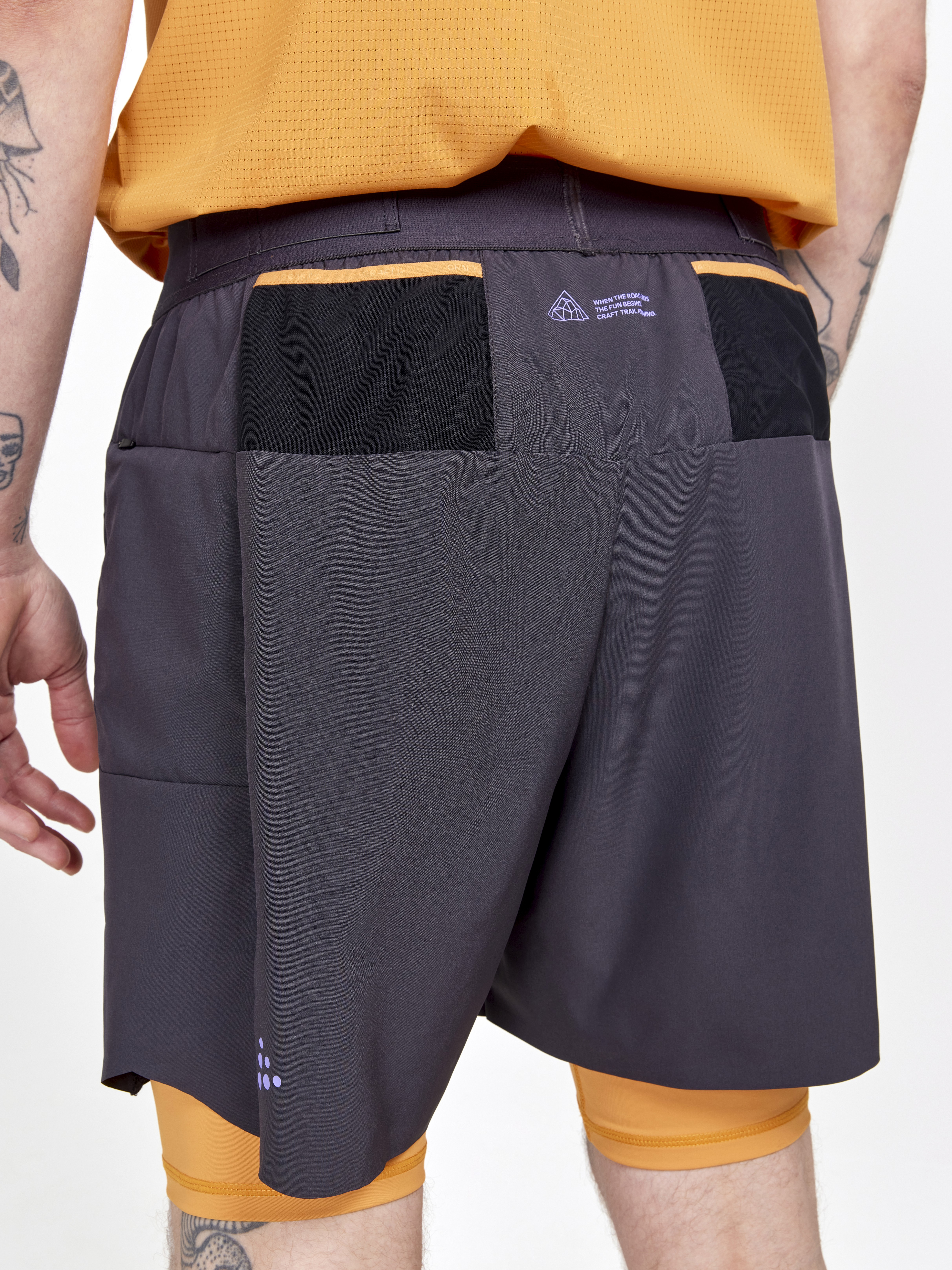 マウンテンマーシャルアーツJourney Packable RunShorts PRO Trail 2in1 Shorts M | Green | Craft Sportswear