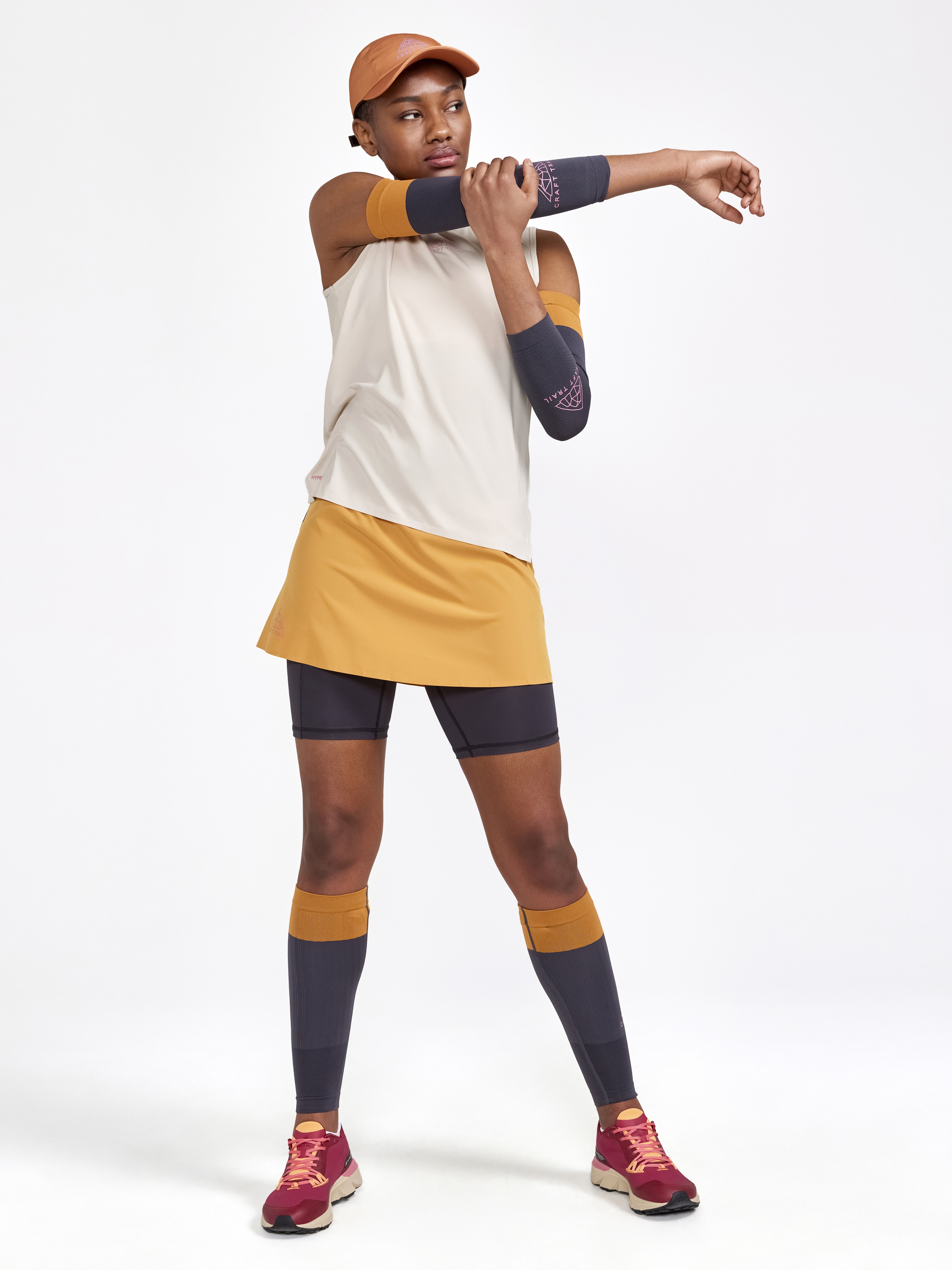 ウェア TNRCN PISTE SKIRT PRO Trail 2in1 Skirt W | Orange | Craft Sportswear