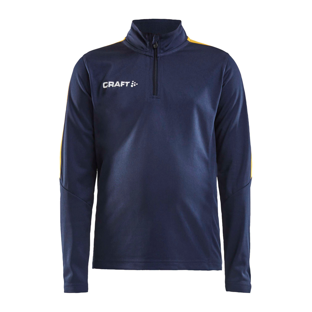 【TFW49】TRAINING HALF ZIP L/S TSHIRT Progress Halfzip LS Tee JR | Black | Craft Sportswear