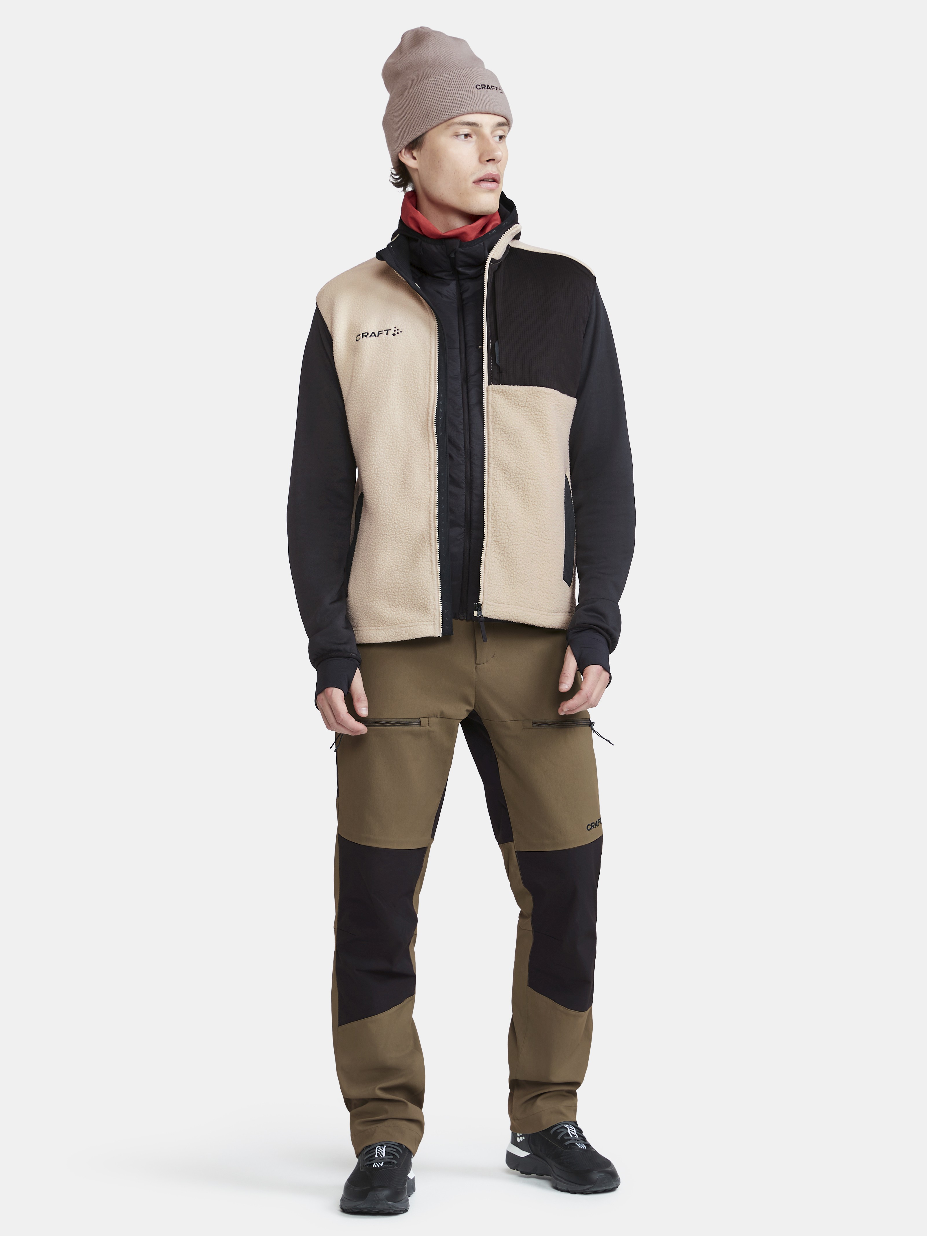 ADV Explore Pile Fleece Vest M | Beige | Craft Sportswear