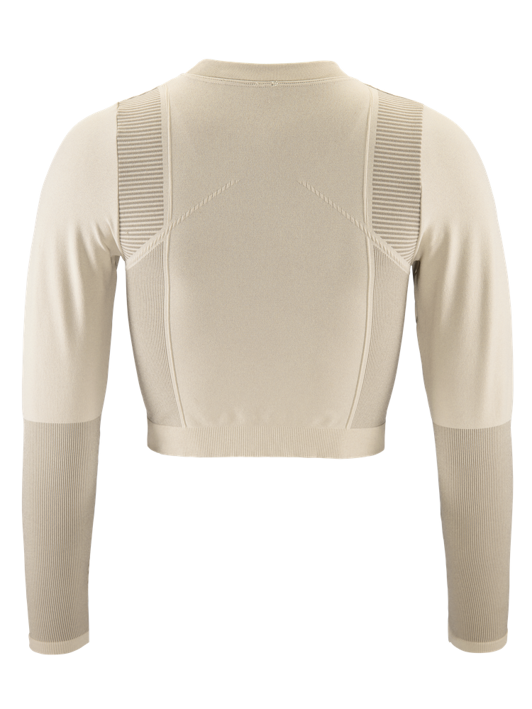 ADV Tone Seamless Cropped Ls Top W | Black | Craft Sportswear