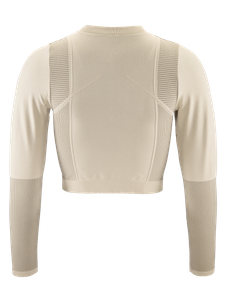 ADV Tone Seamless Cropped Ls Top W | Black | Craft Sportswear