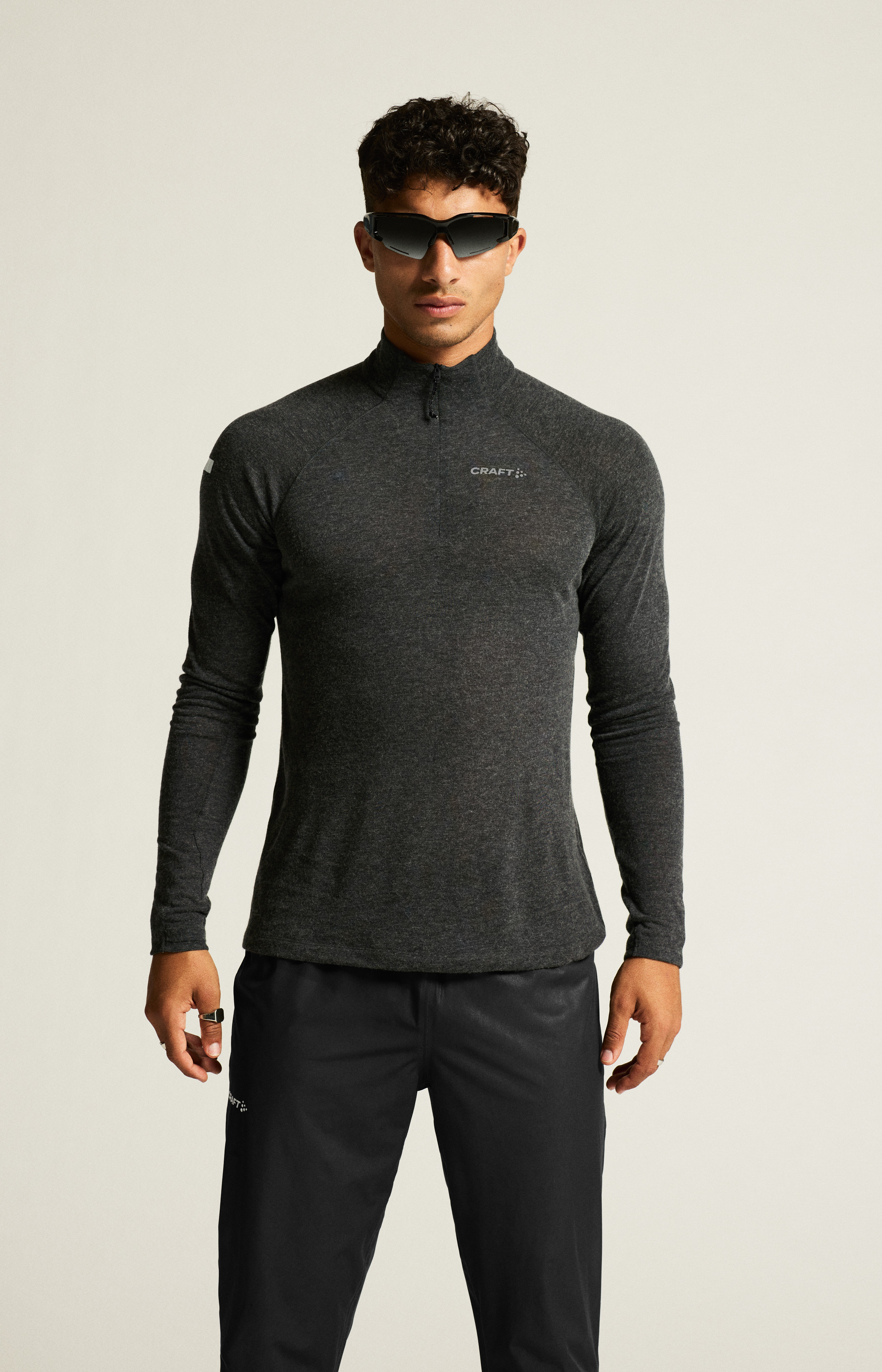 トップス draw wool dr longT ADV SubZ Wool LS Tee 2 M | Black | Craft Sportswear