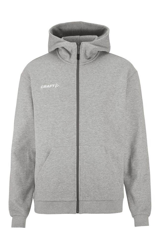 Community 2.0 Logo Fz Hoodie M | Grey | Craft Sportswear