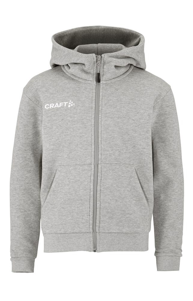 Community 2.0 Logo Fz Hoodie Jr | Black | Craft Sportswear
