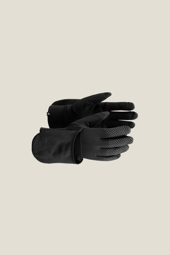 Lumen Fleece Hybrid Glove 2 | Black | Craft Sportswear