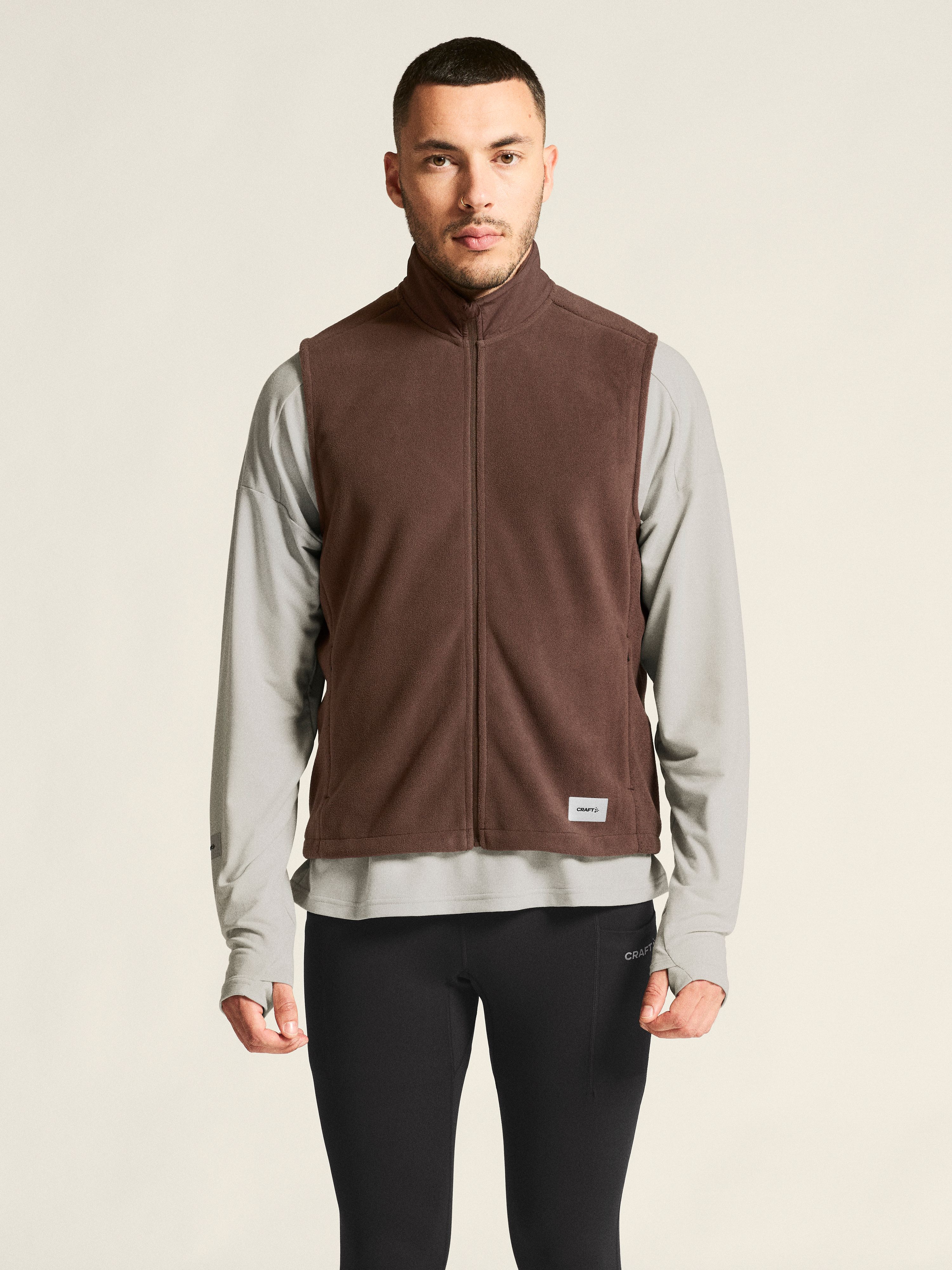 SubZ Fleece Vest M | Brown | Craft Sportswear