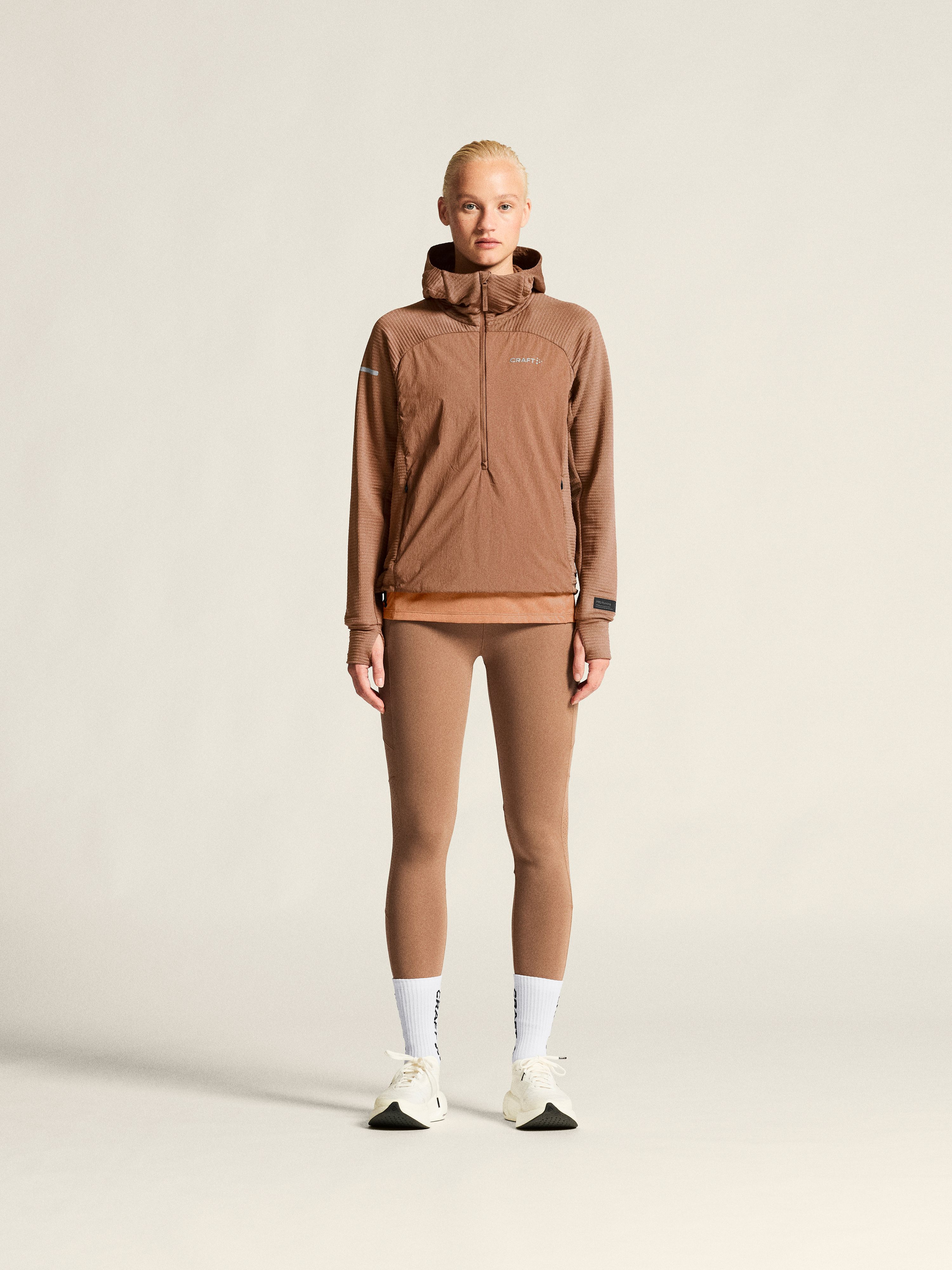 SubZ Light Hood Sweater W | Brown | Craft Sportswear