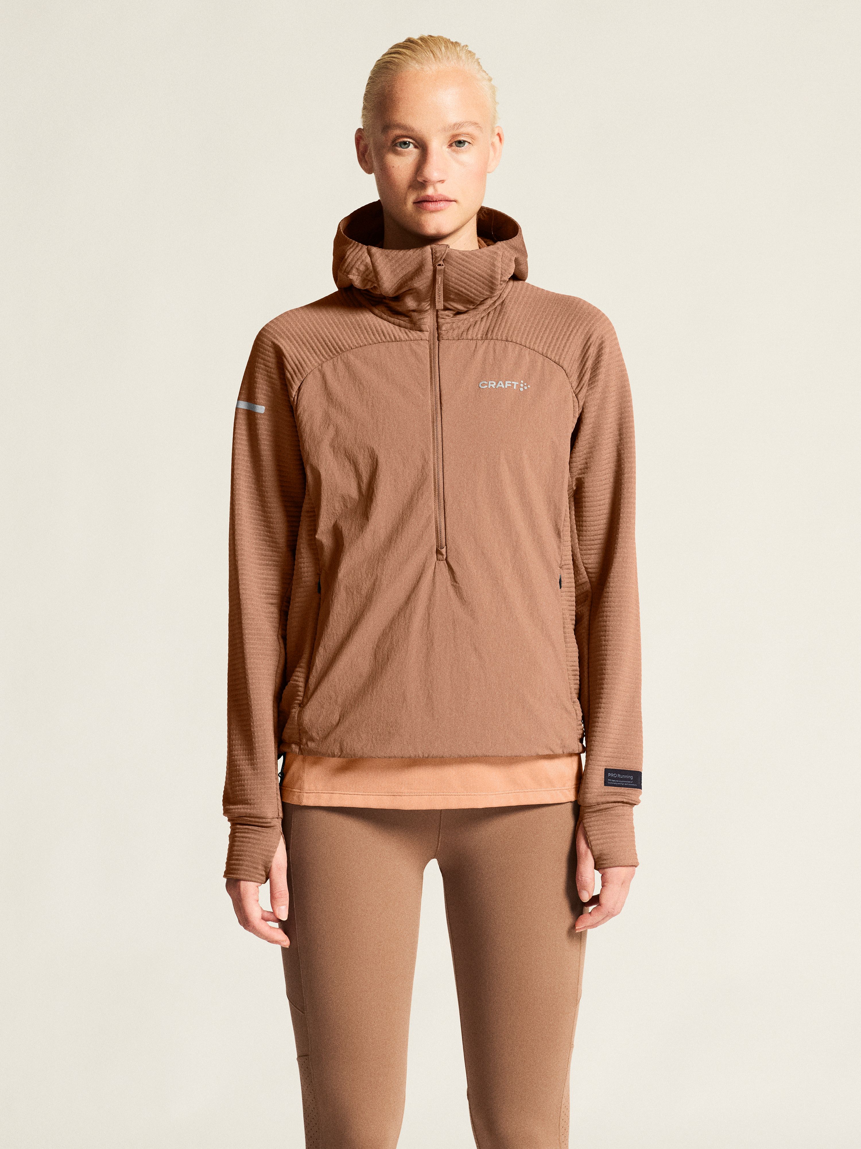 SubZ Light Hood Sweater W | Brown | Craft Sportswear