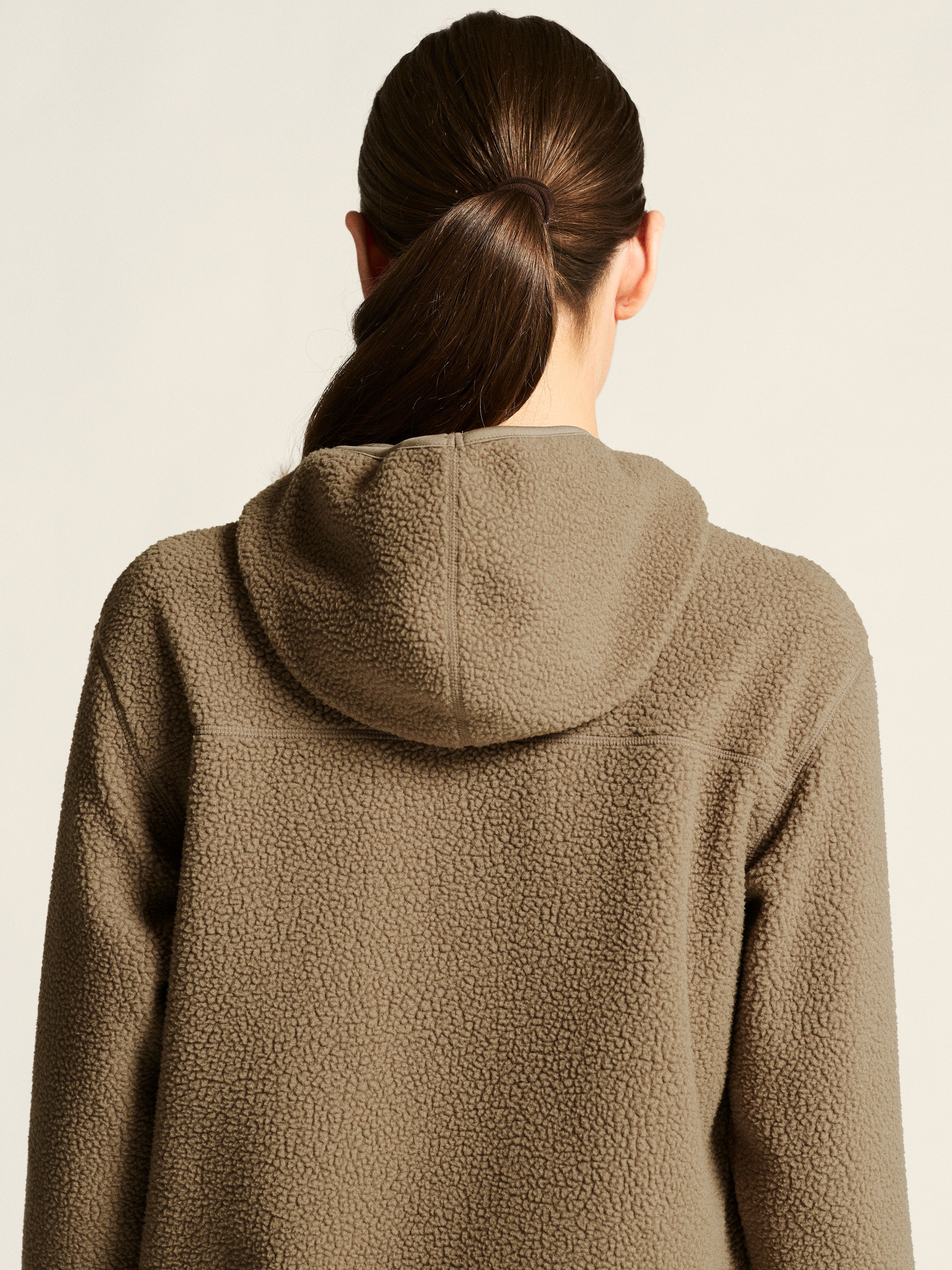 Join Pile Fleece FZ Hood W | Brown | Craft Sportswear