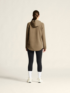 Join Pile Fleece FZ Hood W | Brown | Craft Sportswear