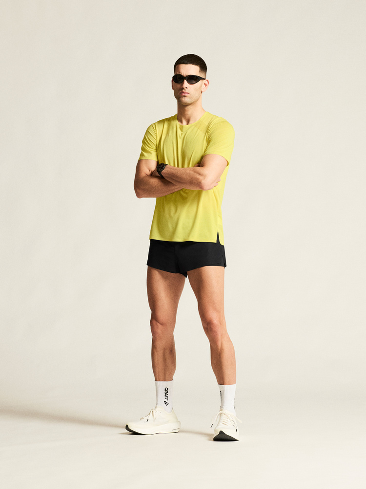 Race Day SS Tee 2 M | Yellow | Craft Sportswear