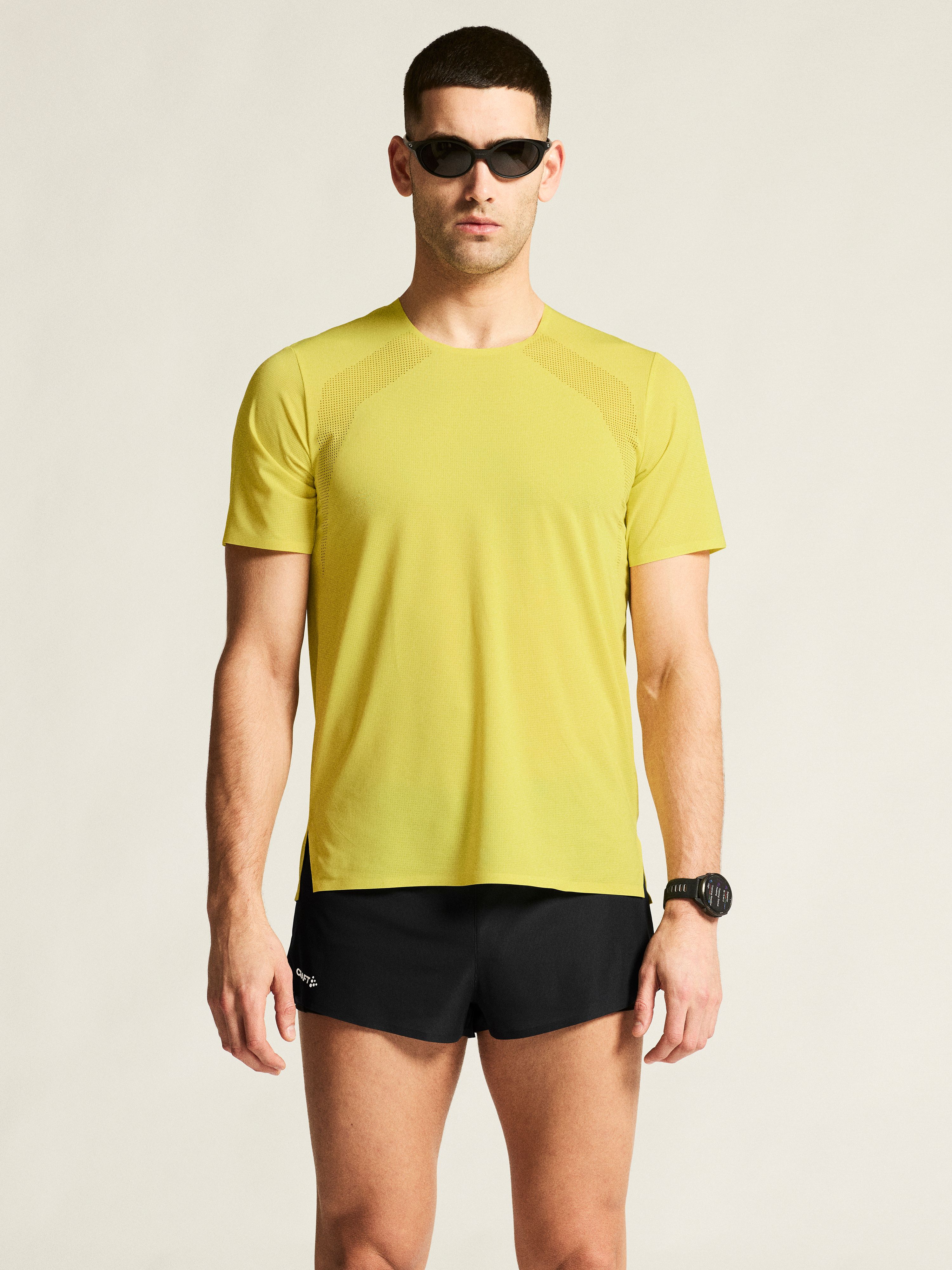 Race Day SS Tee 2 M | Yellow | Craft Sportswear