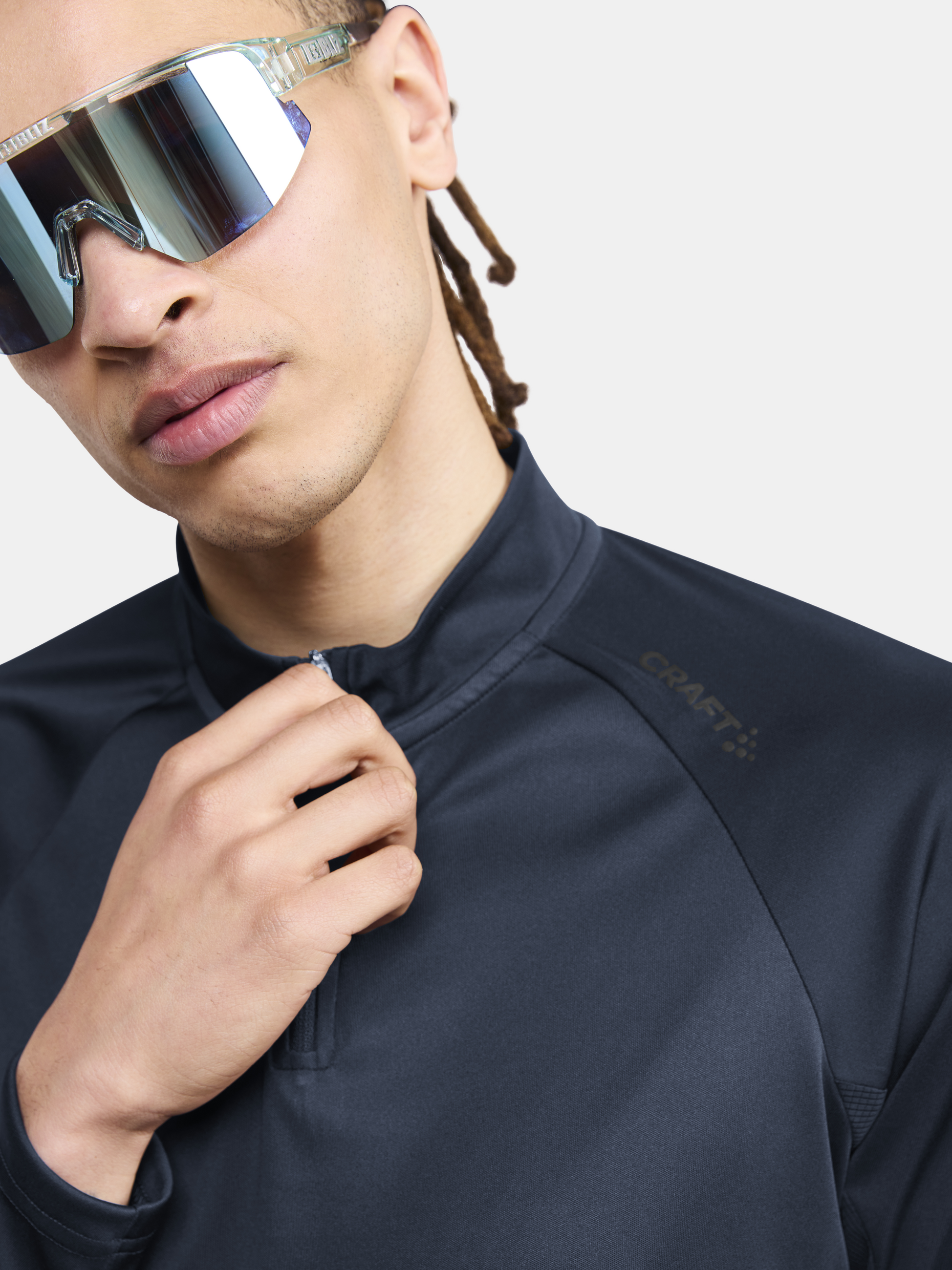 Eaze LS Half Zip Tee M | Black | Craft Sportswear