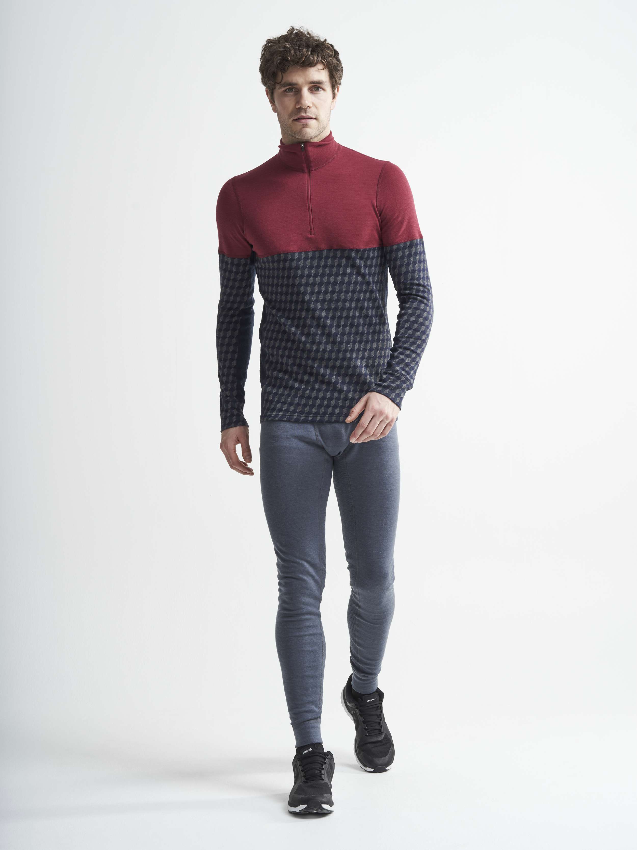 MOVB Optima16.5 Merino Wool Jerseyセットアップ Merino 240 Zip M | Multi color | Craft Sportswear
