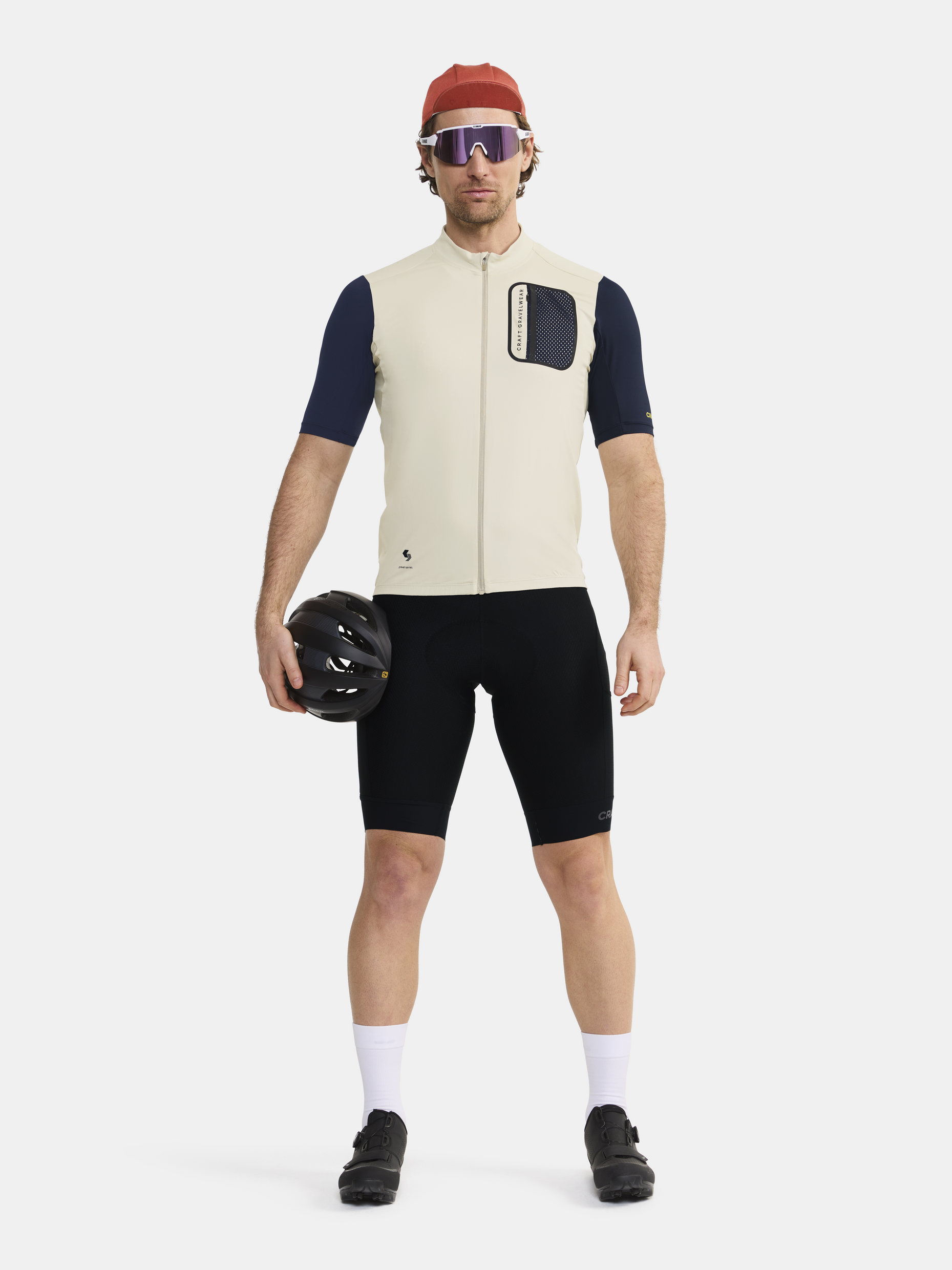 CRAFT - Cycling Jersey - Male - XXL - Beige - Craft Sportswear ADV Gravel SS Jersey M