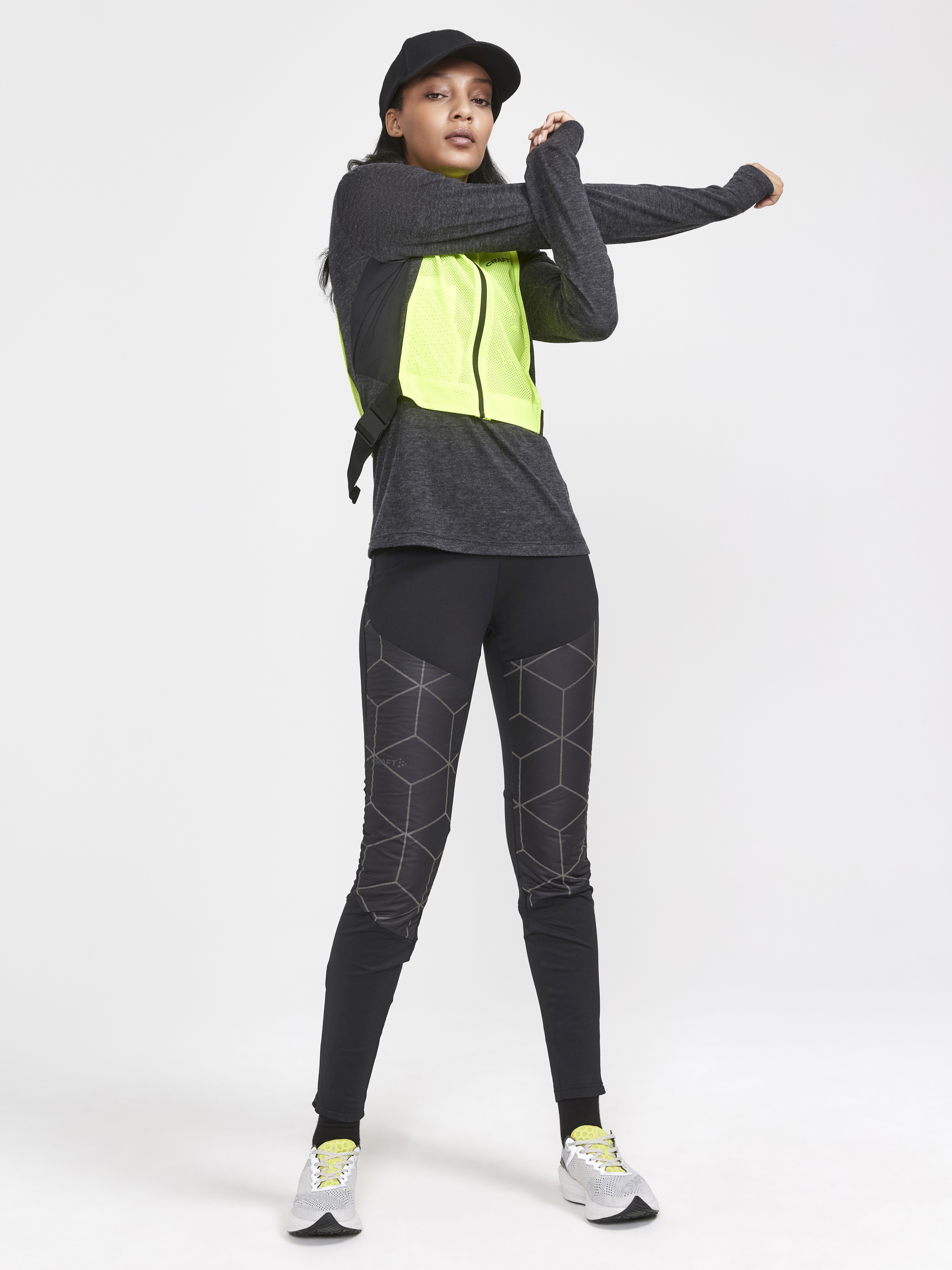 CRAFT - Running Vest - Female - L/XL - Yellow - Craft Sportswear ADV Lumen Short Vest