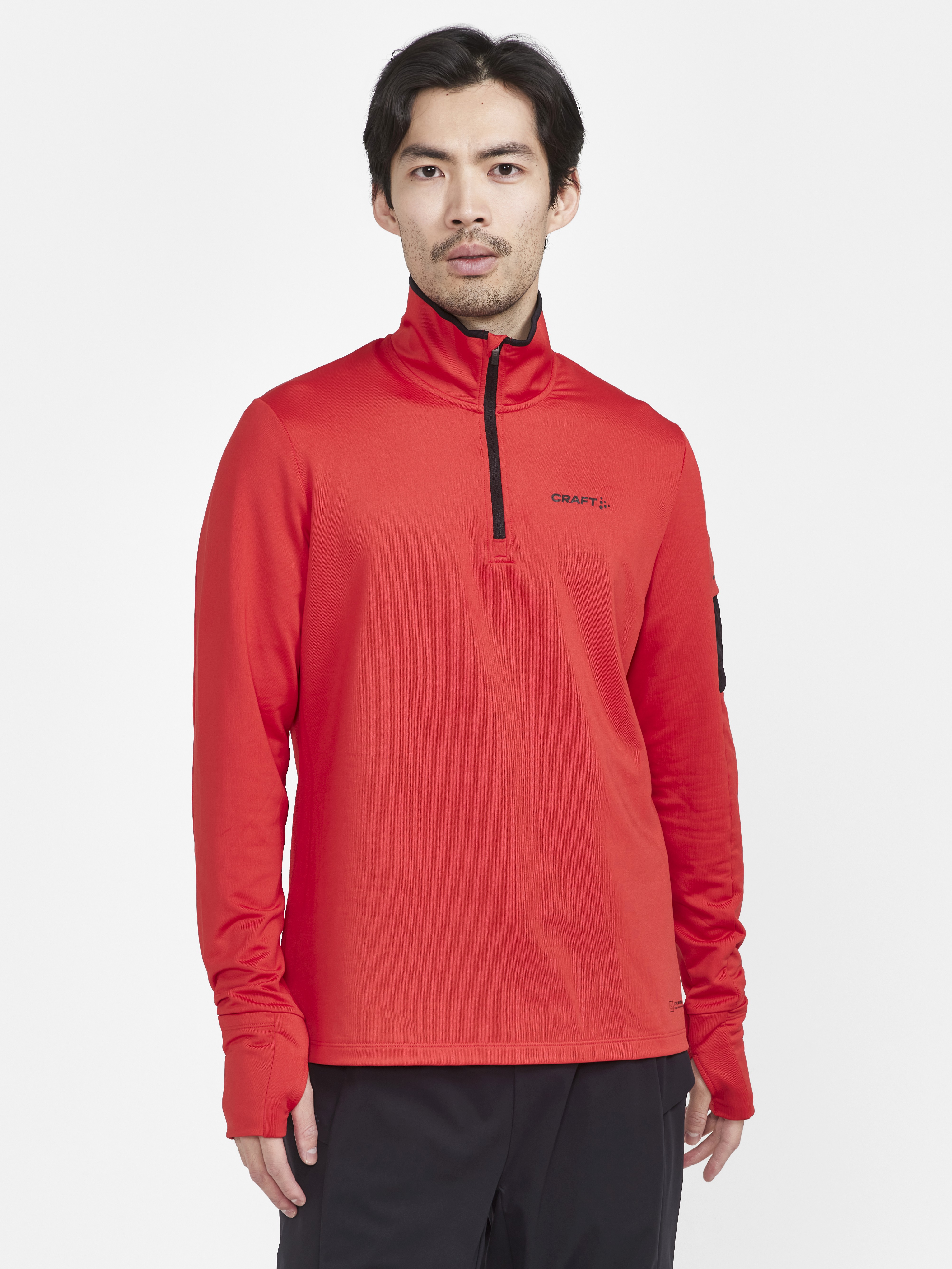 CRAFT - Running Shirt - Male - S - Red - Craft Sportswear ADV SubZ LS M