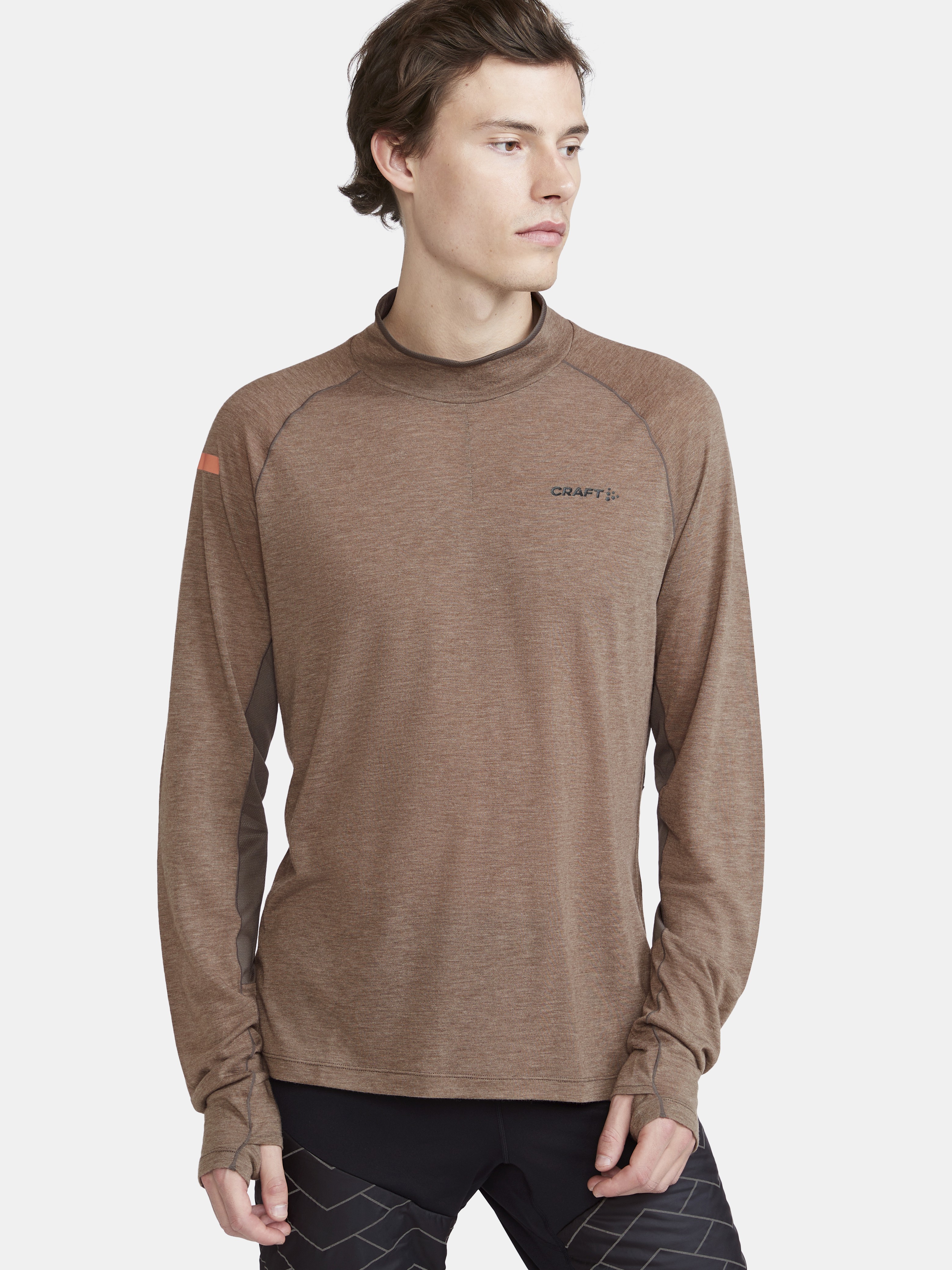 CRAFT - Running Shirt - Male - S - Beige - Craft Sportswear ADV SubZ Wool LS Tee 2 M