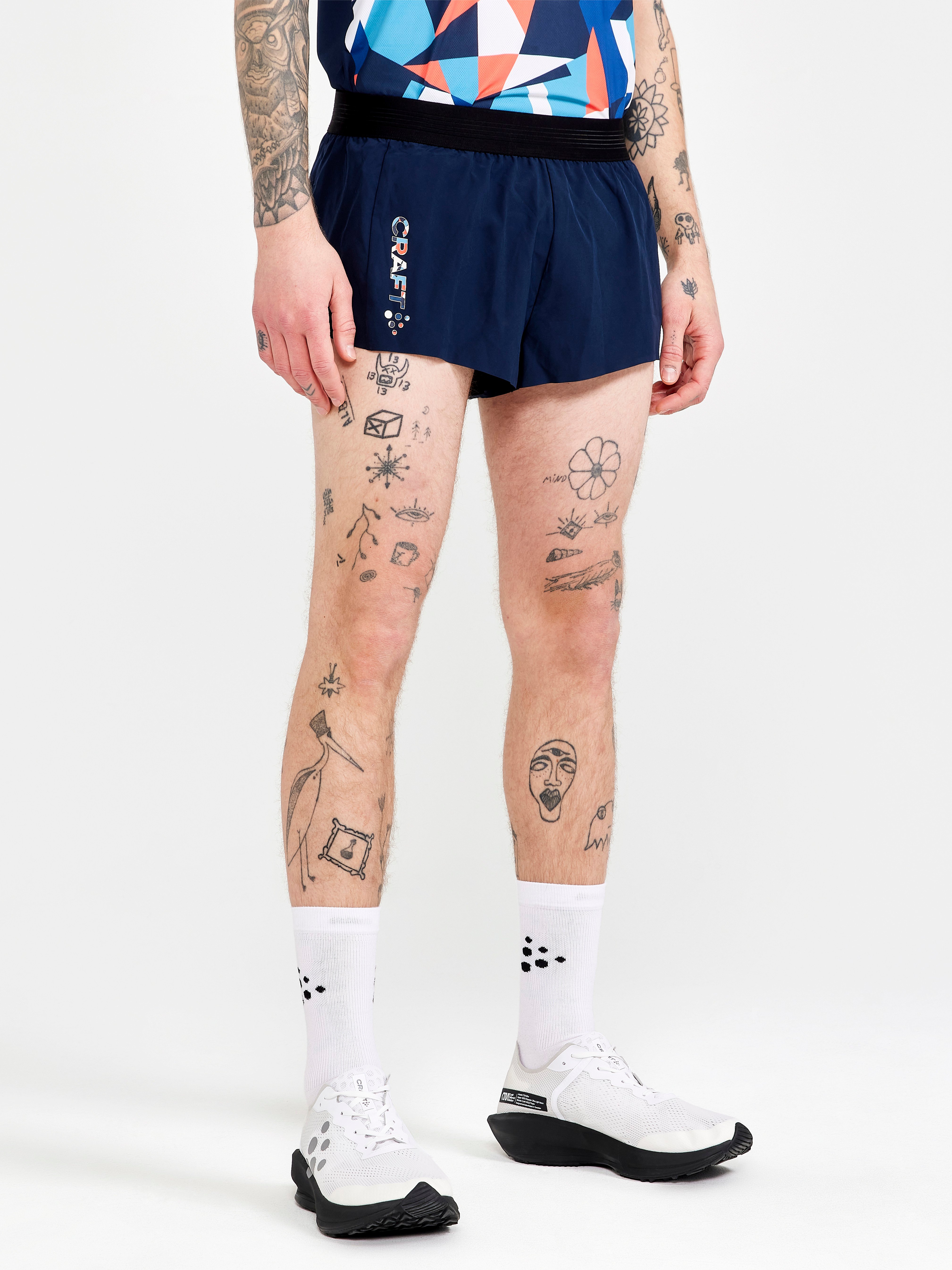 PRO Dazzle Camo Split Shorts M