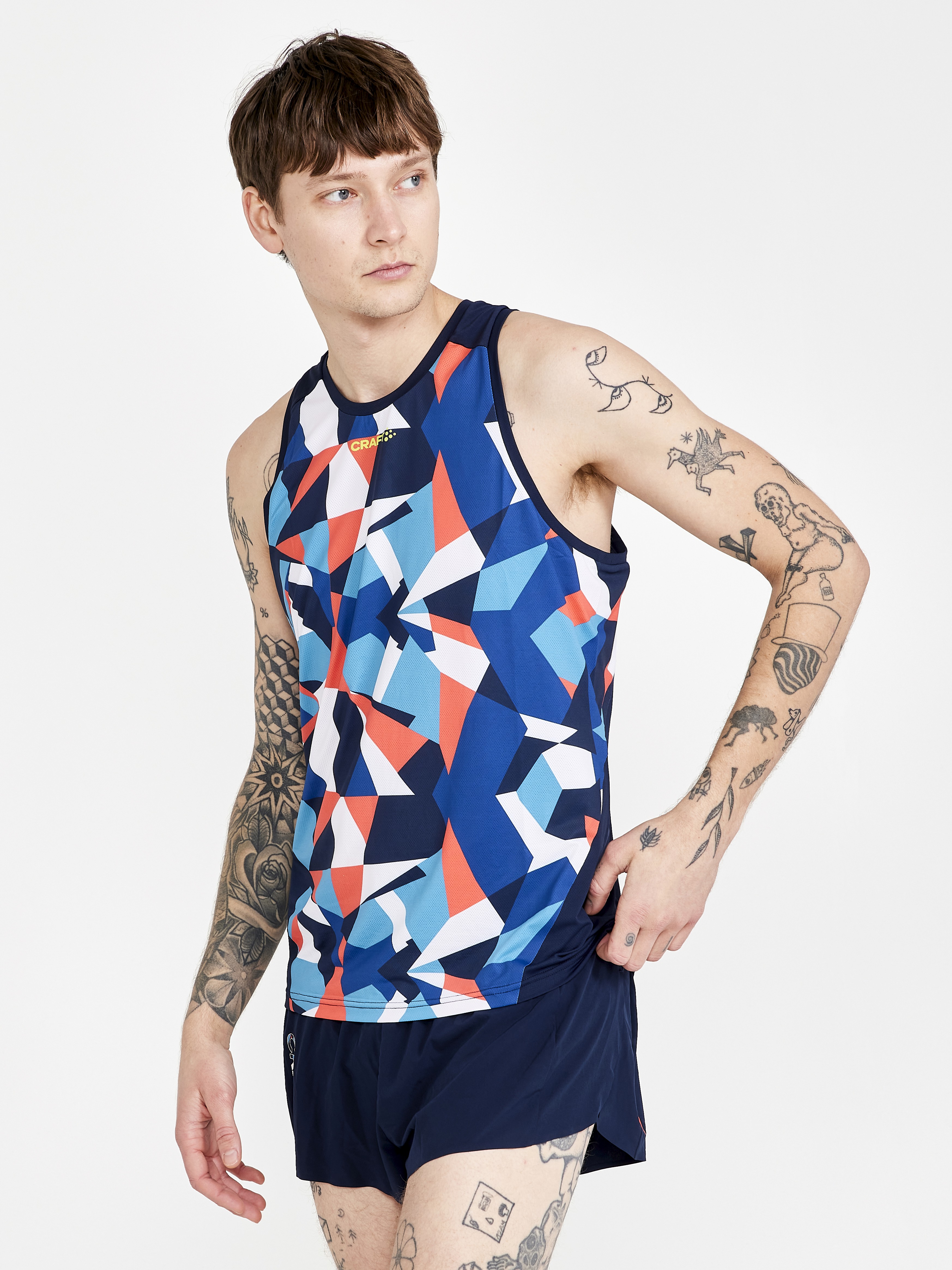 PRO Dazzle Camo Singlet M