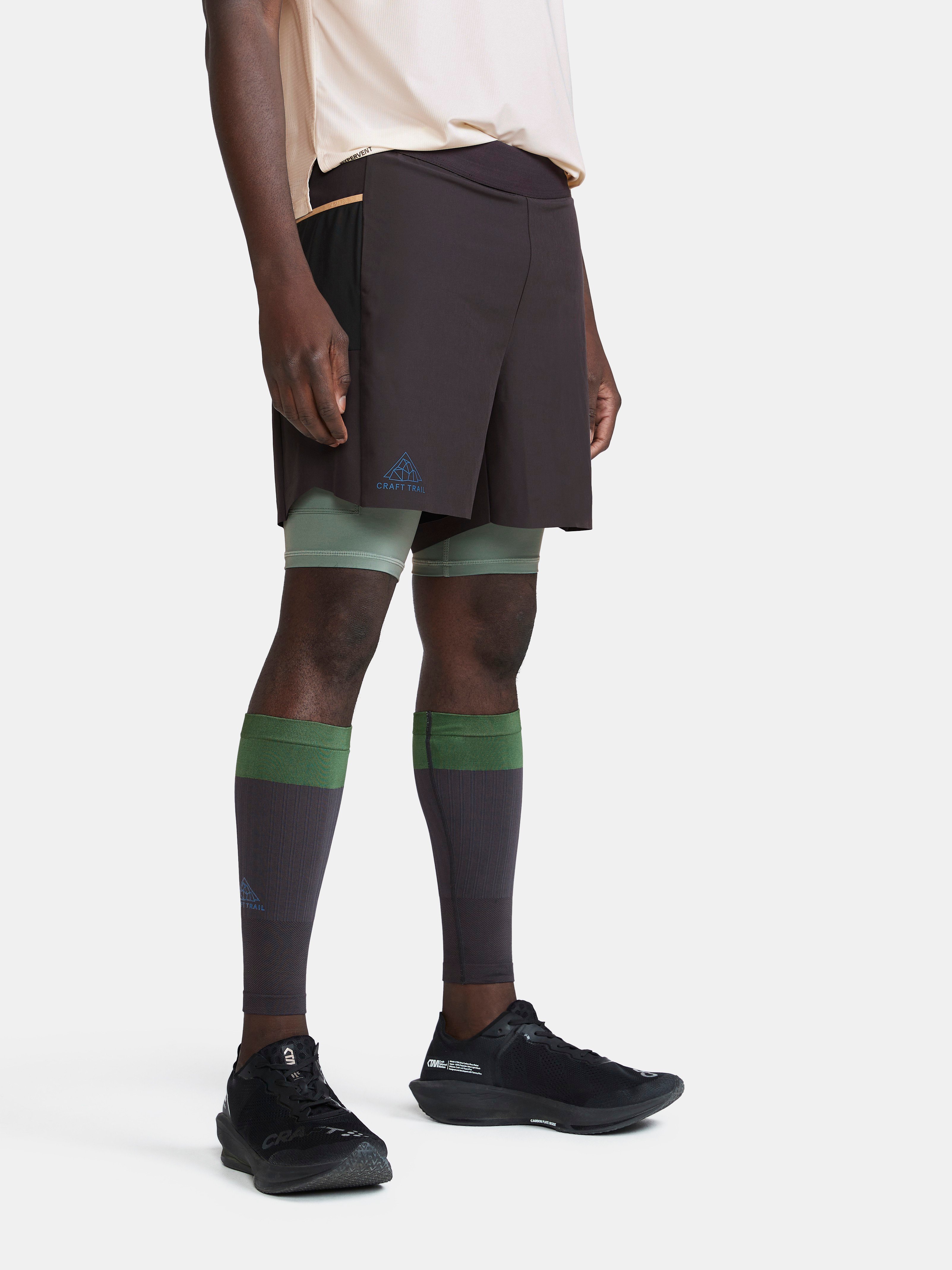CRAFT - Running Shorts - Male - S - Grey - Craft Sportswear PRO Trail 2in1 Shorts M