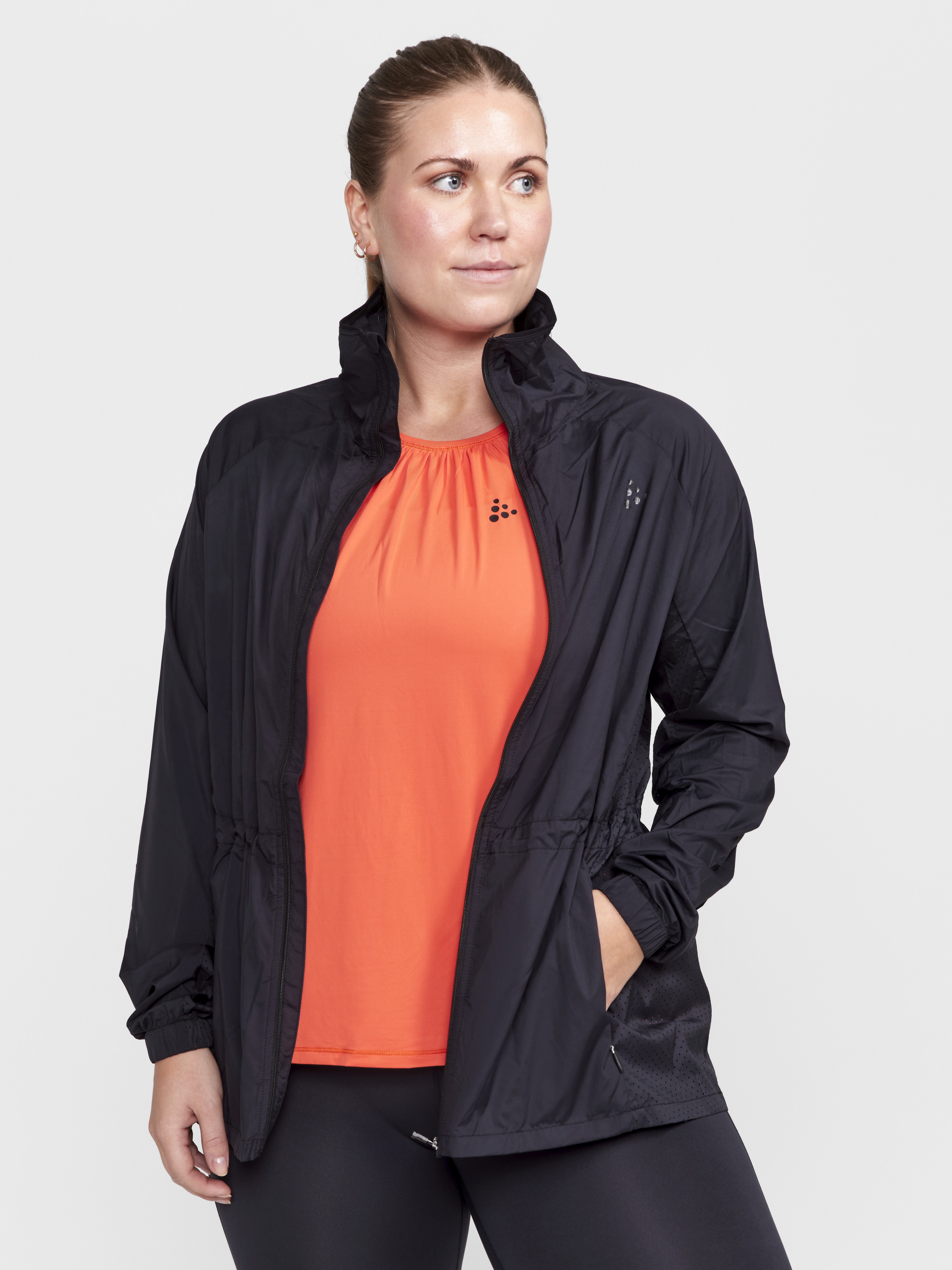 CRAFT - Training Jacket - Female - 4X - Black - Craft Sportswear ADV Essence Plus Jacket W