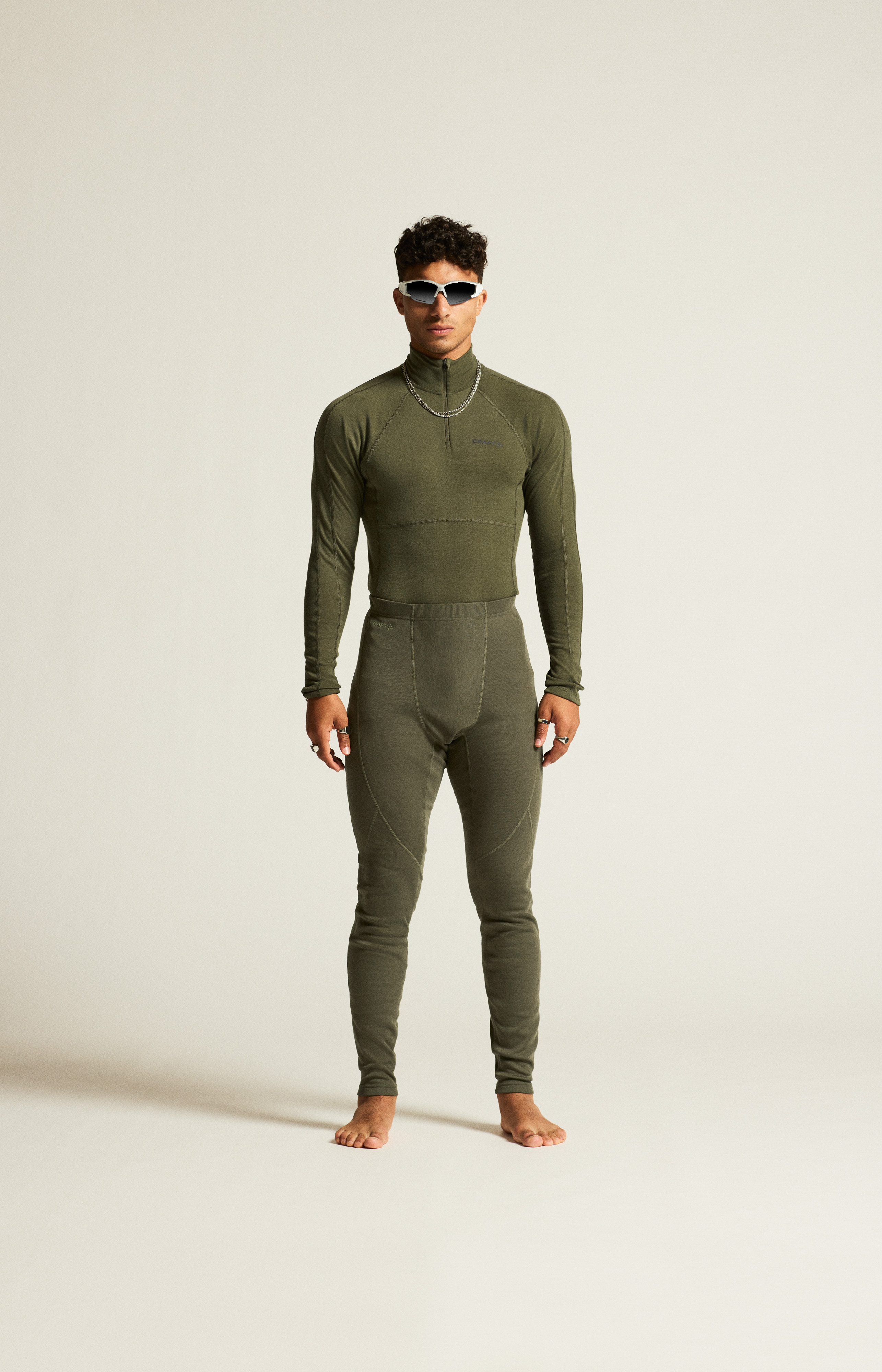 CRAFT - Baselayer Shirt - Male - L - Green - Craft Sportswear ADV Wool Merino HZ M