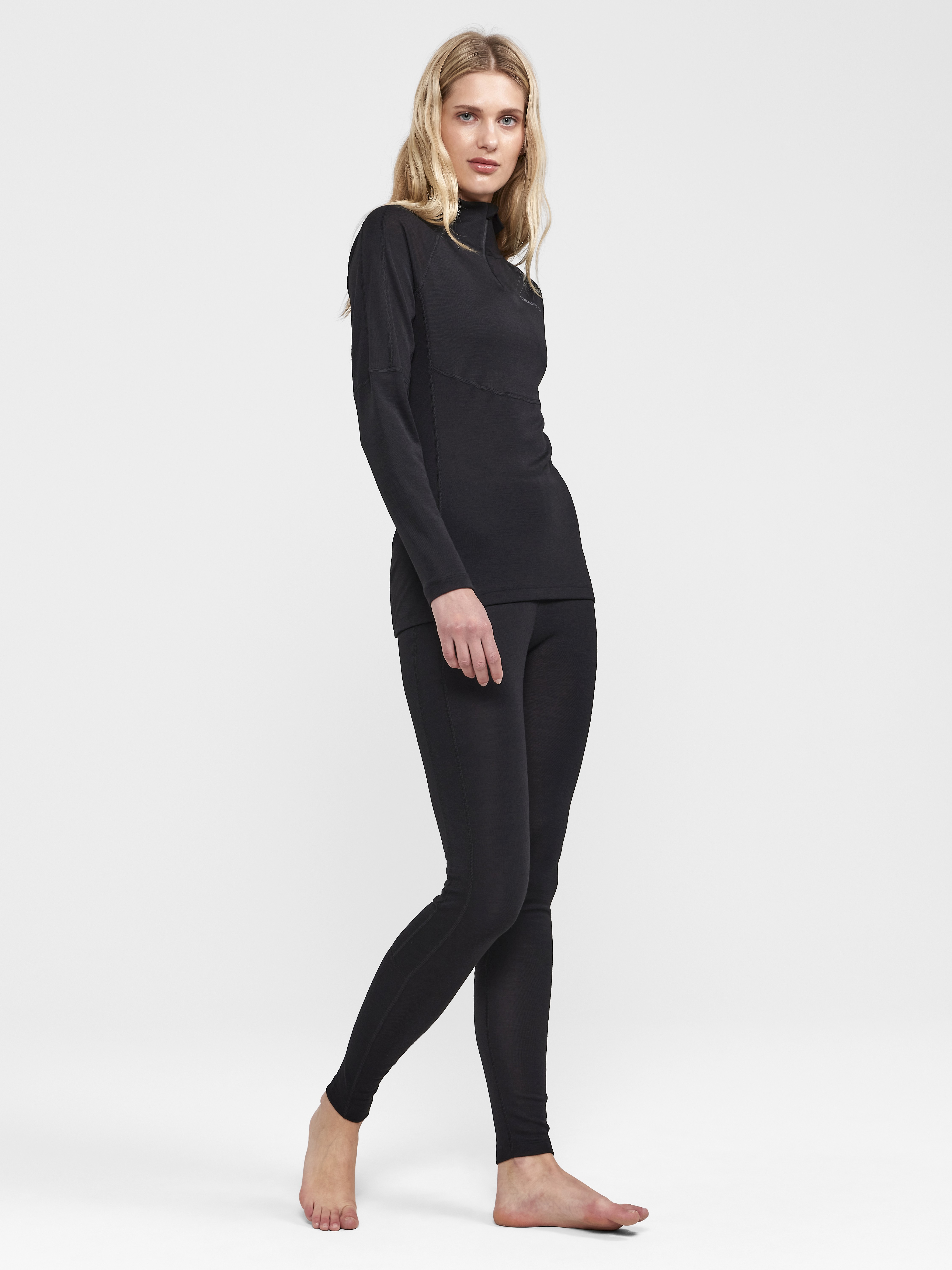 CRAFT - Basislaag jersey - Vrouw - XS - Zwart - ADV Wool Merino HZ W
