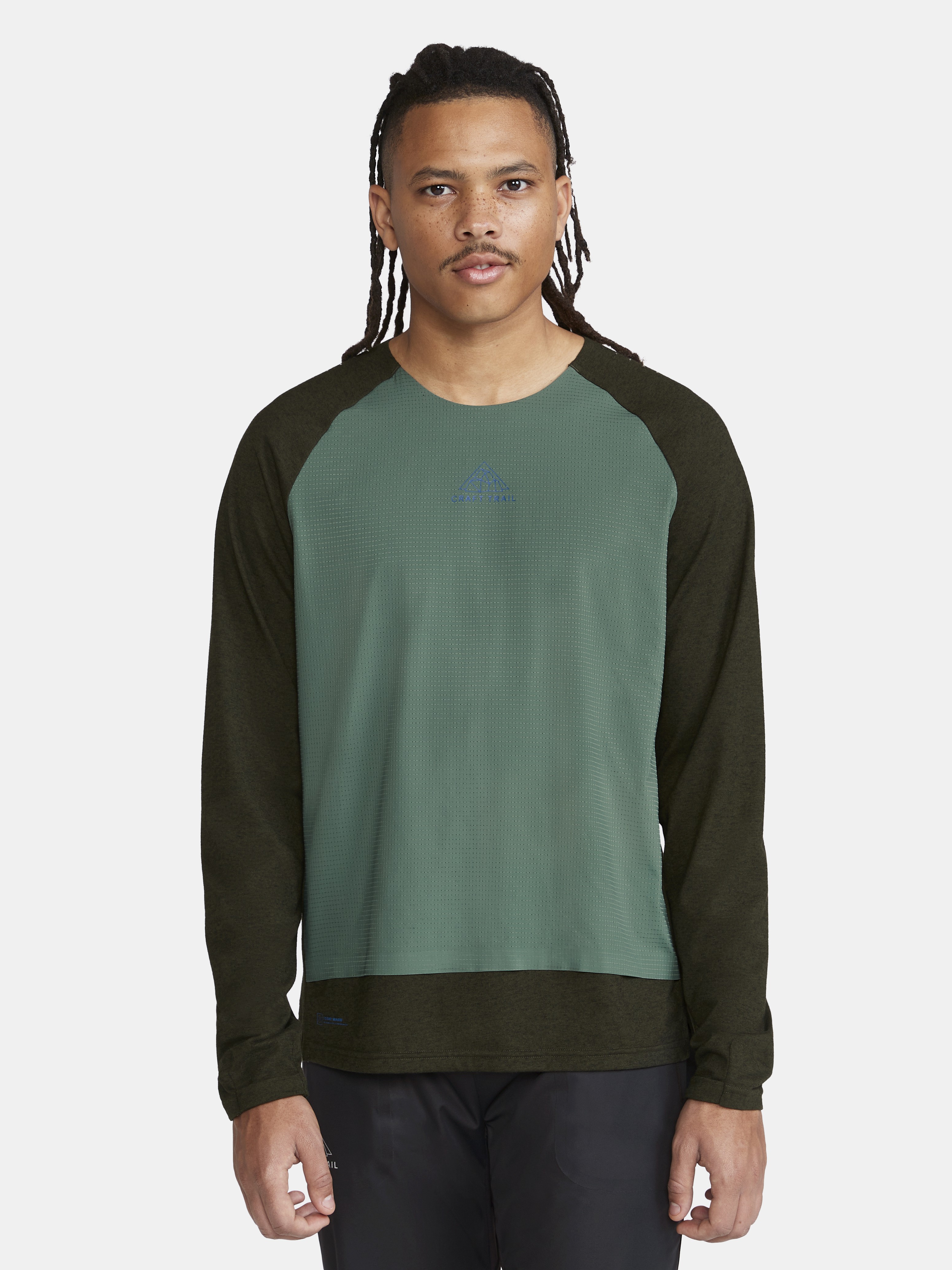 ADV Trail Wool Wind LS Tee M Juniper-Melange