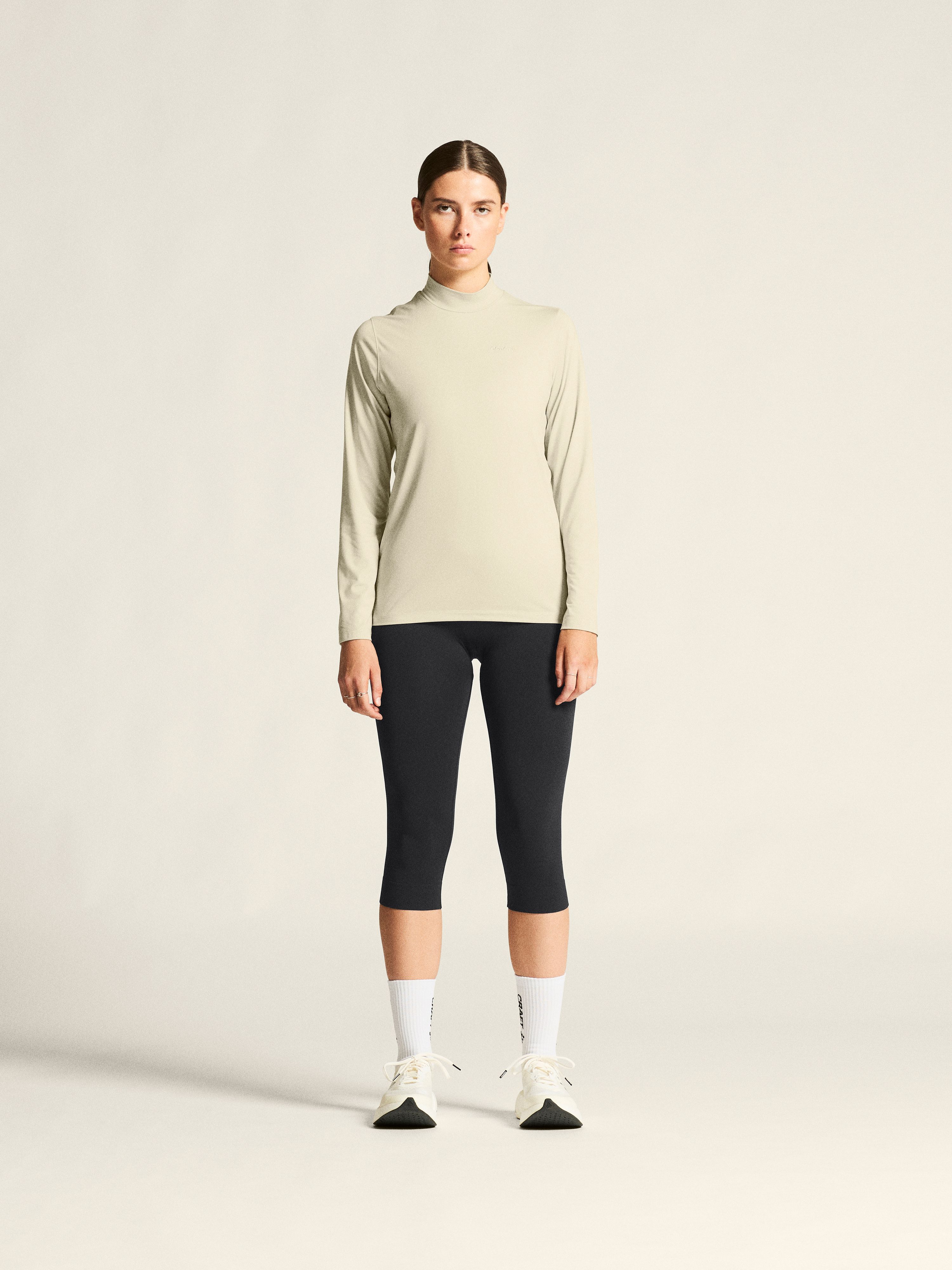 CRAFT - Basislaag jersey - Vrouw - XS - Beige - Flow MN LS W