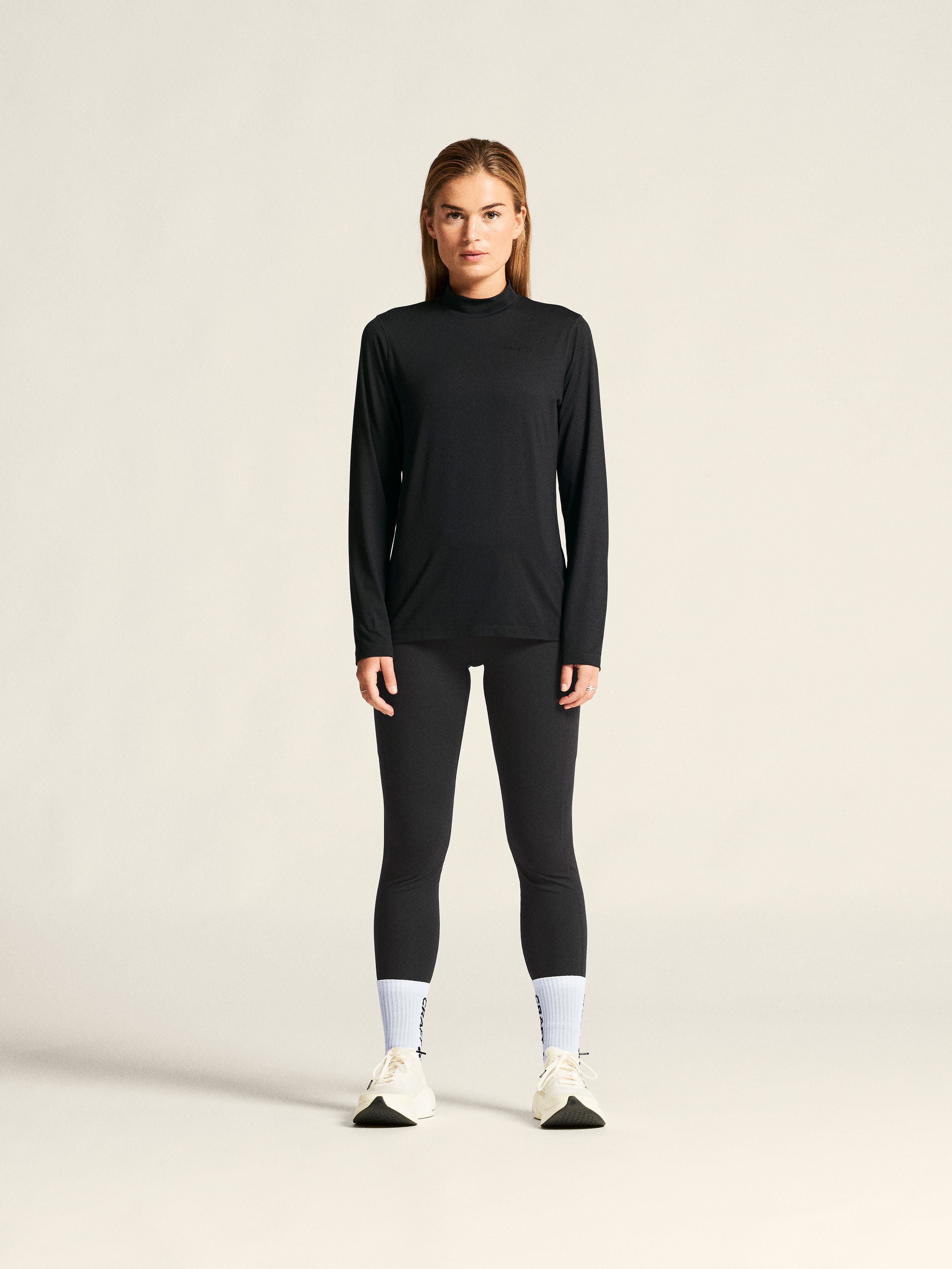 CRAFT - Baselayer Shirt - Female - XS - Black - Craft Sportswear Flow MN LS W