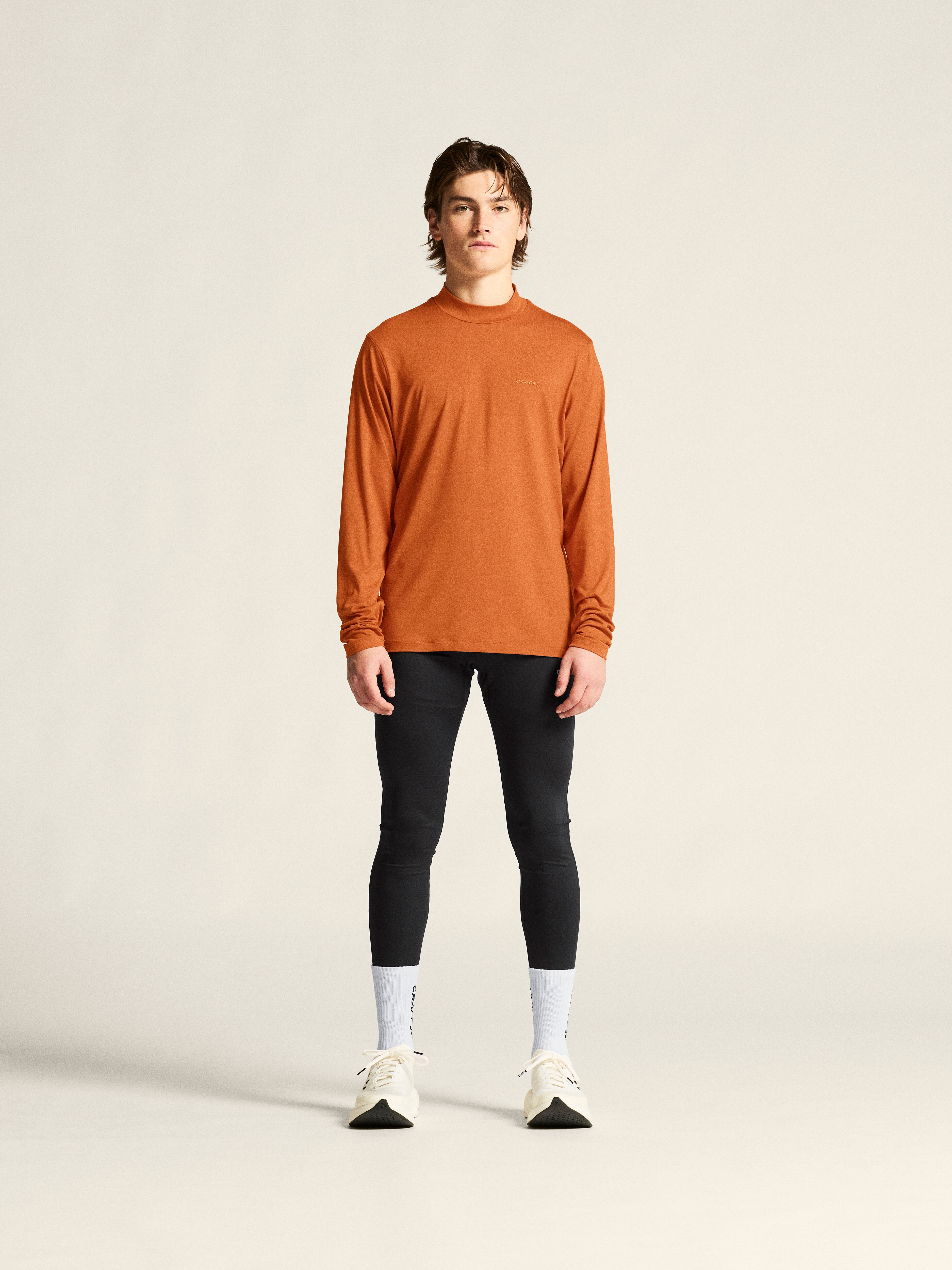CRAFT - Baselayer Shirt - Male - L - Orange - Craft Sportswear Flow MN LS M