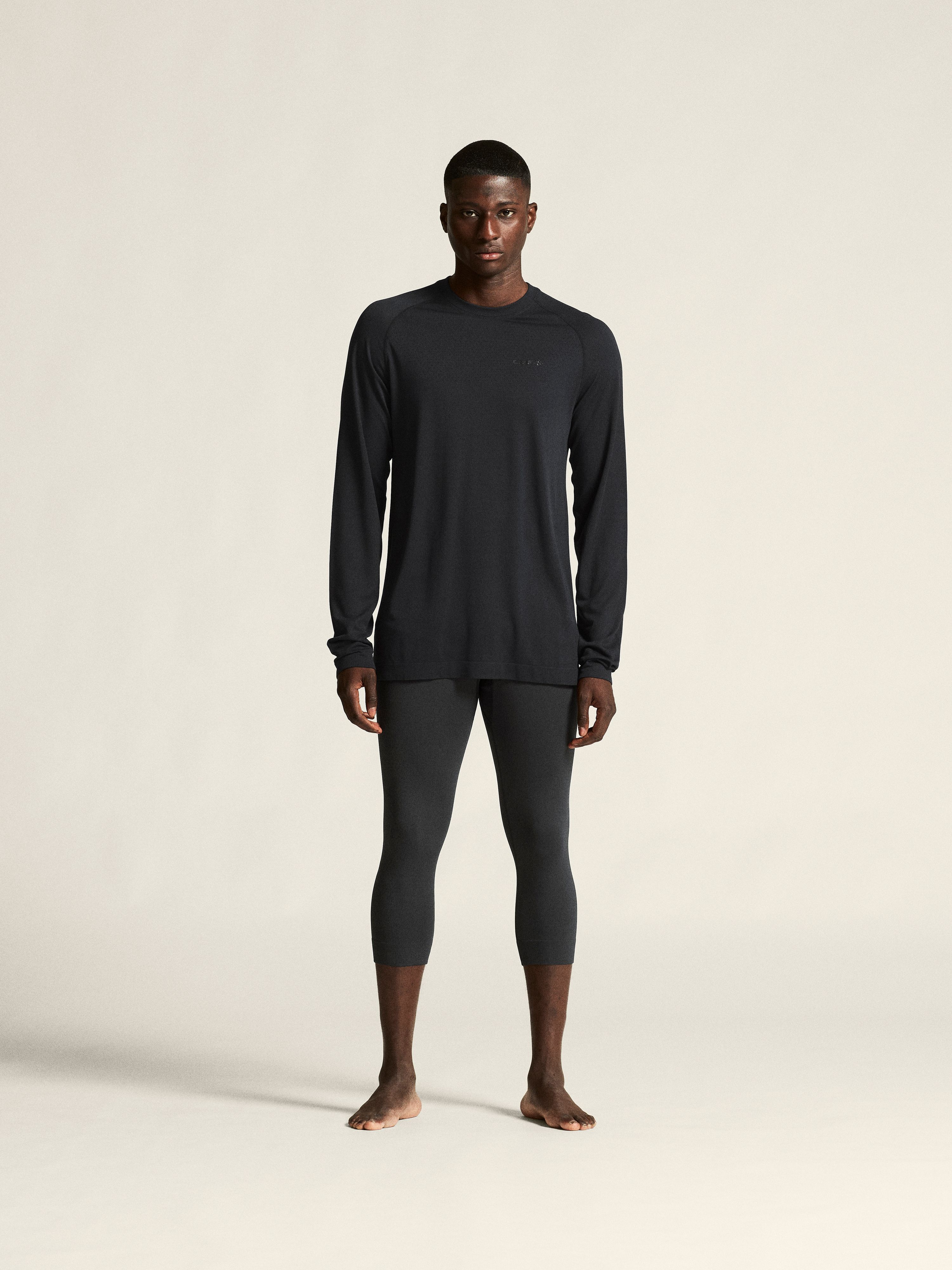 CRAFT - Baselayer Shirt - Male - M - Black - Craft Sportswear Active Comfort LS 2 M