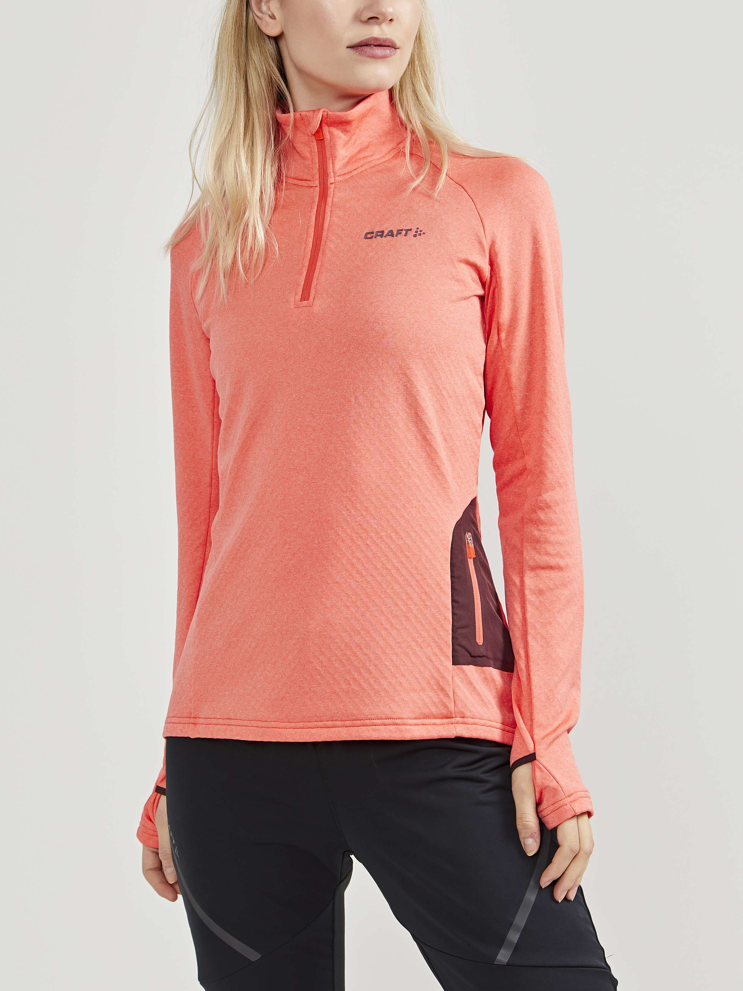 CRAFT - Sweater - Female - L - Pink - Craft Sportswear CORE Trim Thermal Midlayer W
